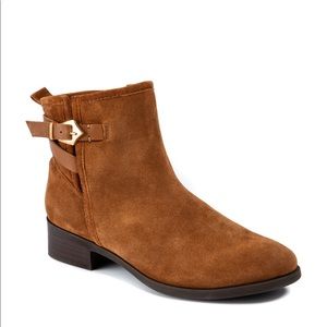 Lucca Lane Skyanna Booties Brown Suede